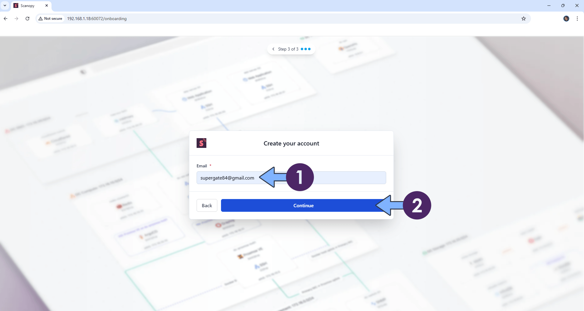 Scanopy Synology NAS Set up 7