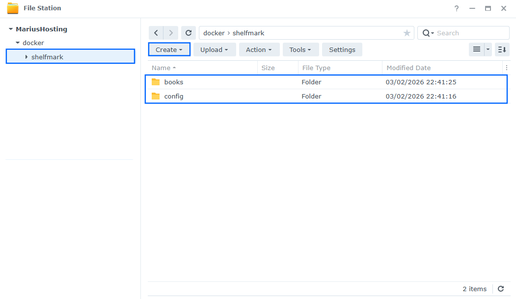 Shelfmark Synology NAS Set up 2