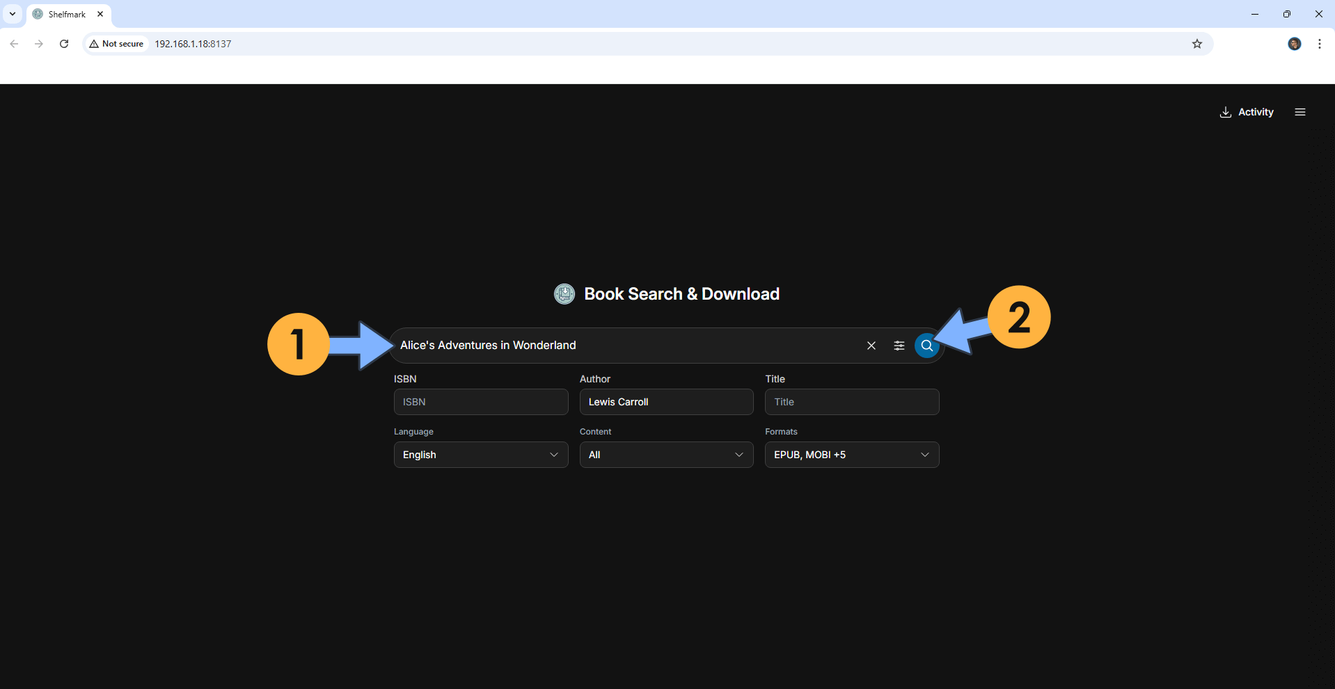 Shelfmark Synology NAS Set up 7
