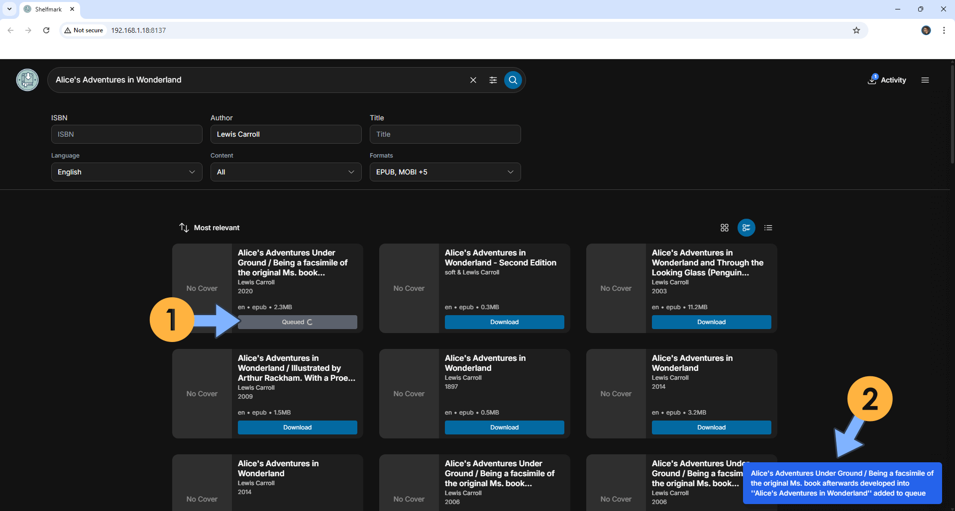 Shelfmark Synology NAS Set up 8