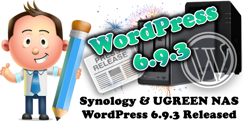 Synology & UGREEN NAS WordPress 6.9.3 Released