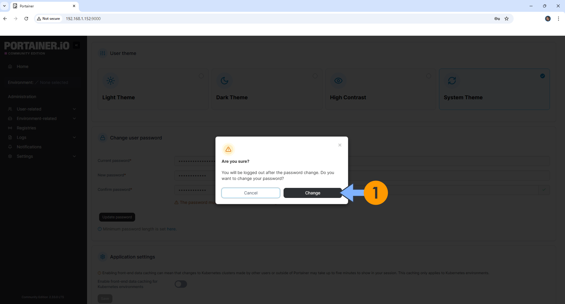 UGREEN NAS Reset Portainer Password 17