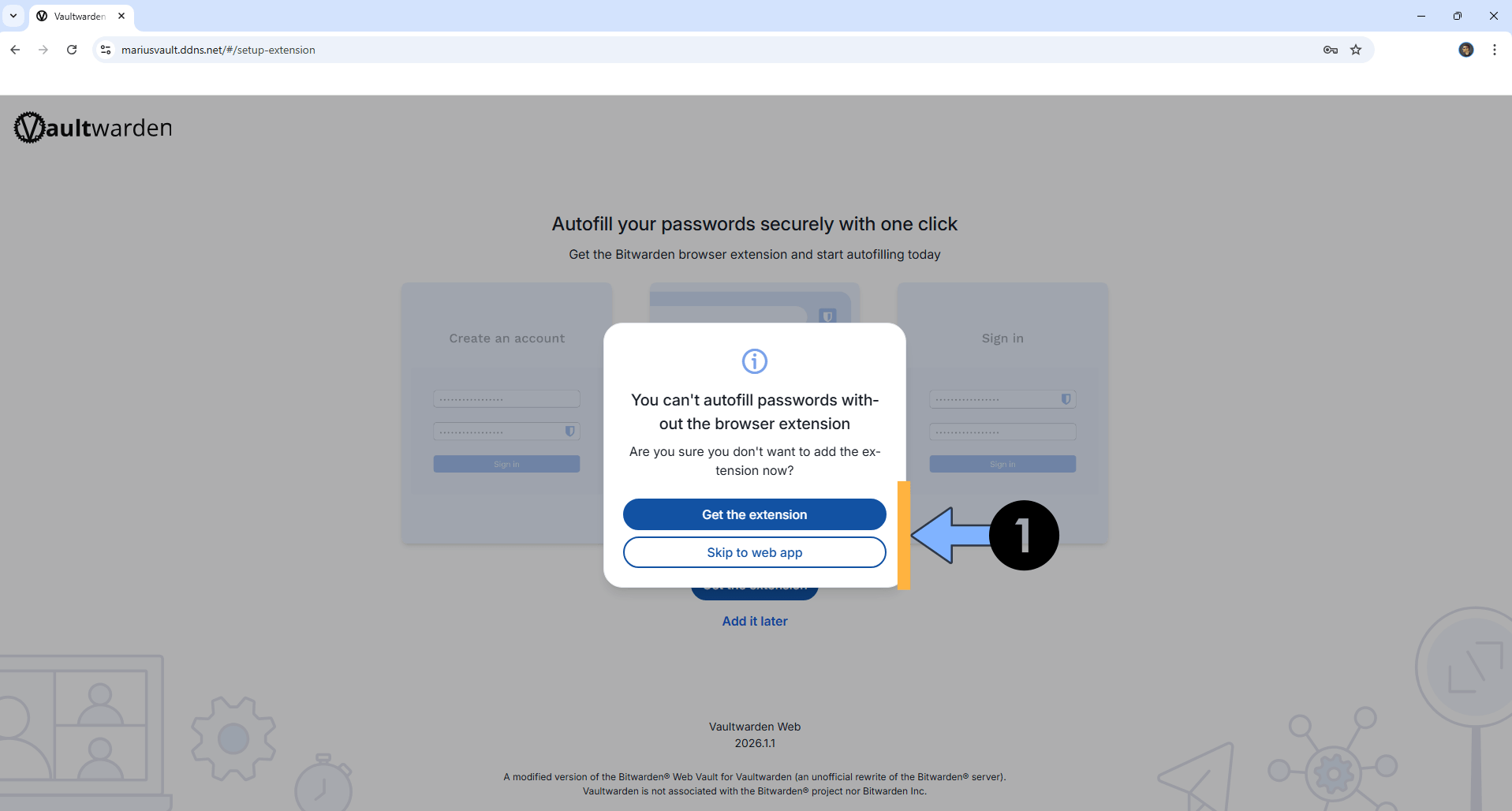 Vaultwarden UGREEN NAS Set up 13
