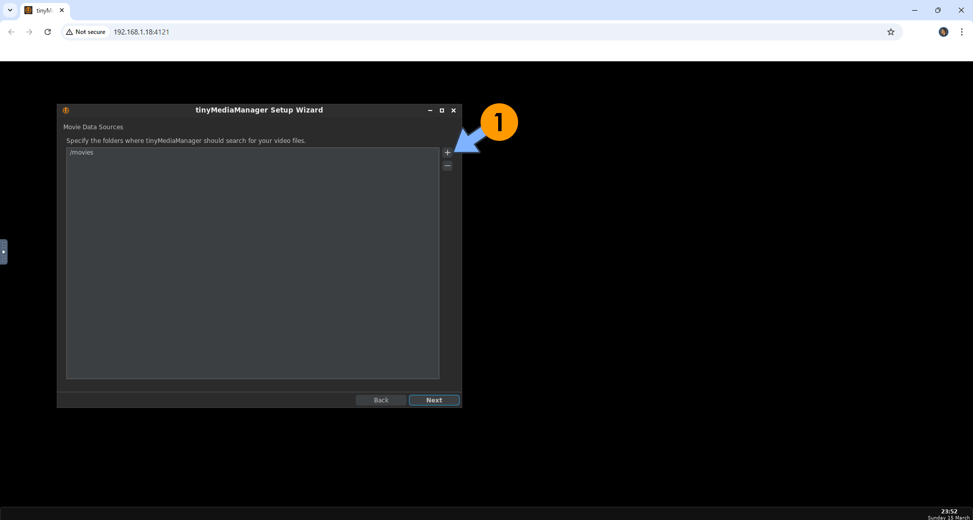tinymediamanager Synology NAS Set up 11 Portainer