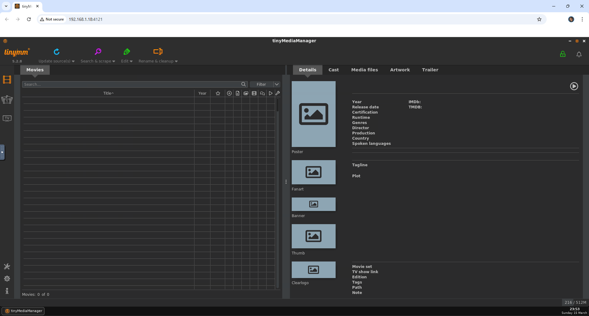 tinymediamanager Synology NAS Set up 13 Portainer