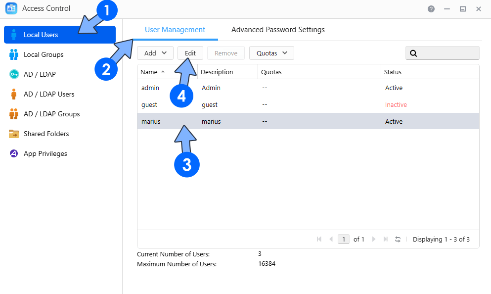 2 Asustor NAS PUID and PGID