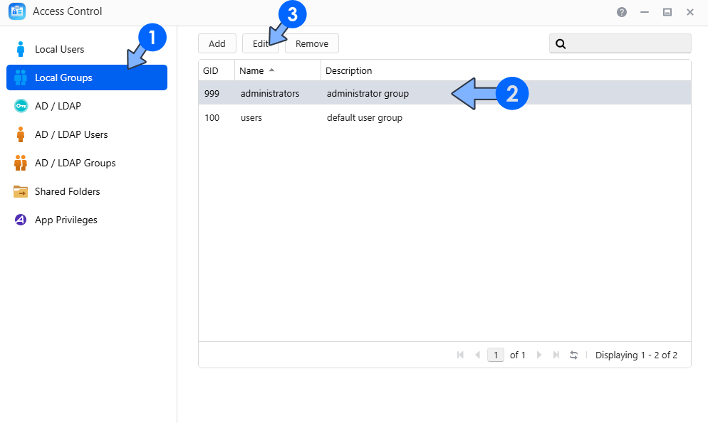 4 Asustor NAS PUID and PGID