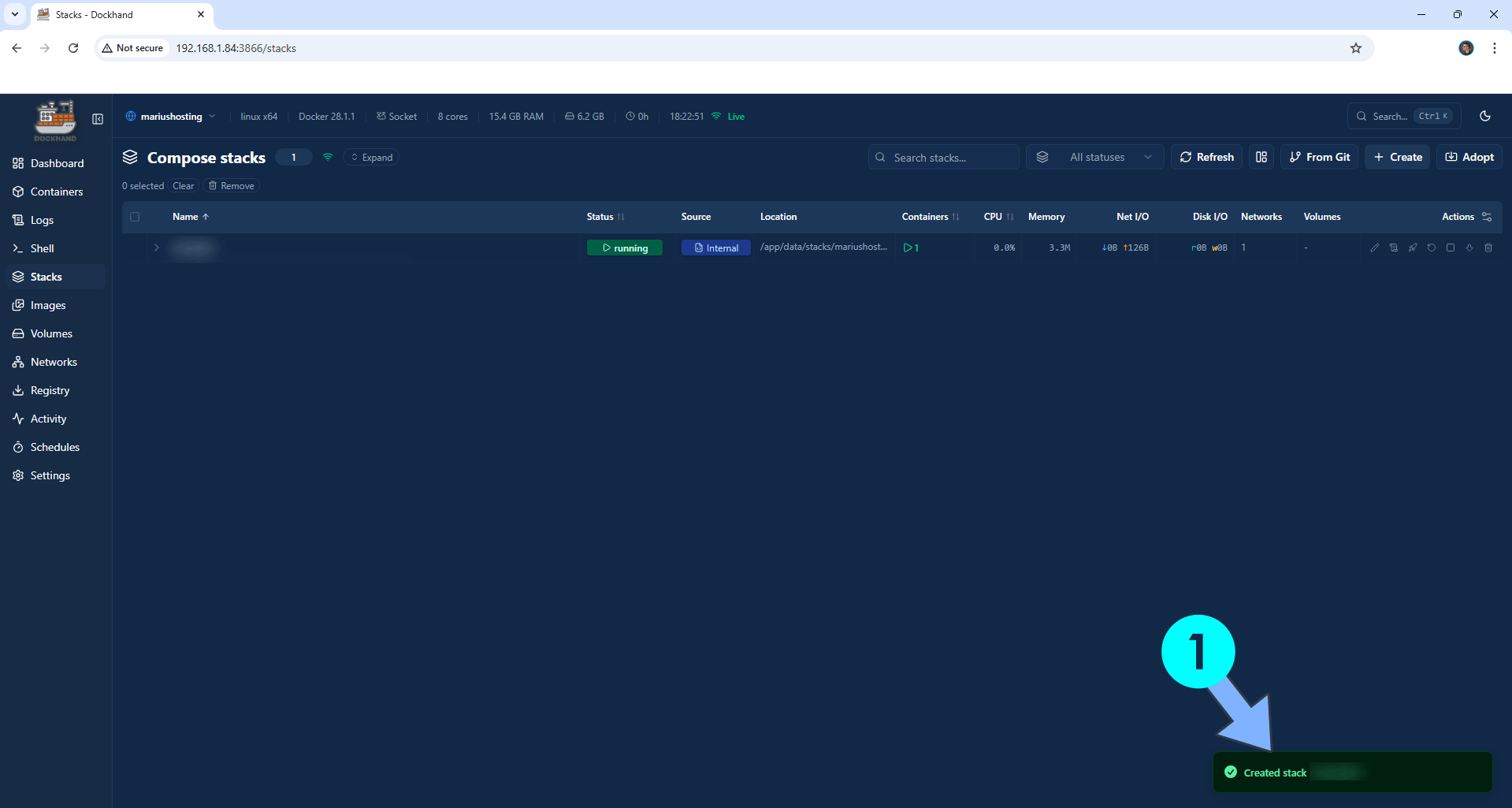Asustor NAS stack success