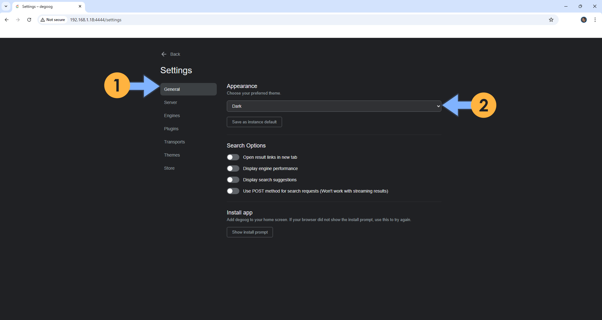 Degoog Synology NAS Set up 5