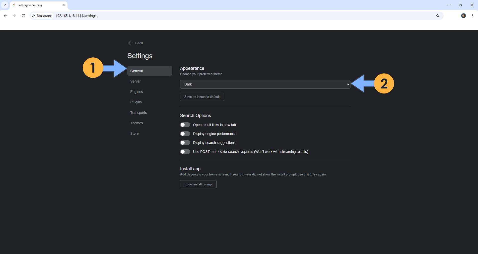 Degoog UGREEN NAS Set up 5