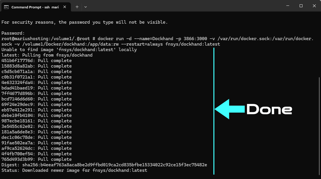 Dockhand Asustor NAS Set up 11