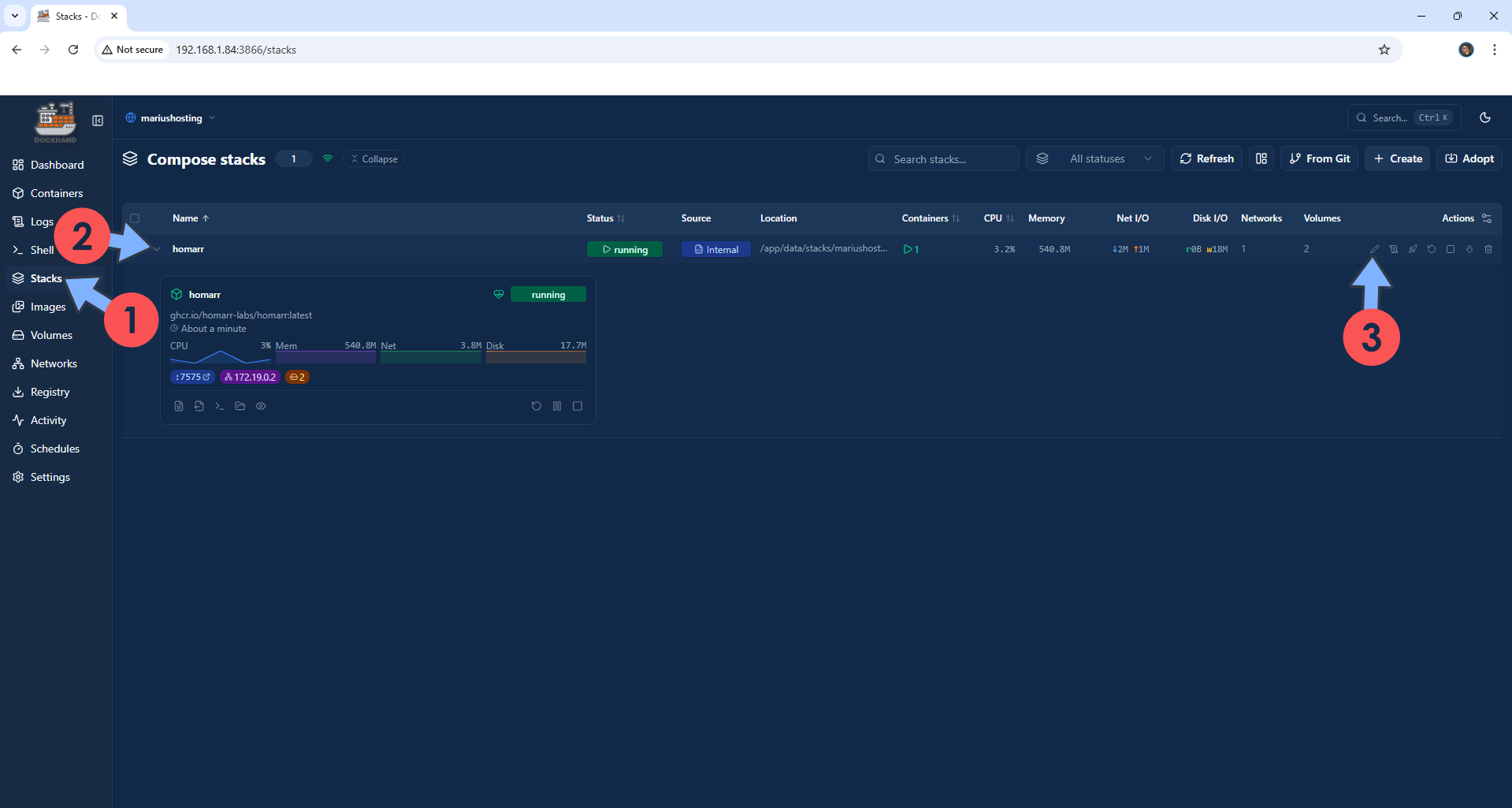 Dockhand Asustor NAS Set up 19