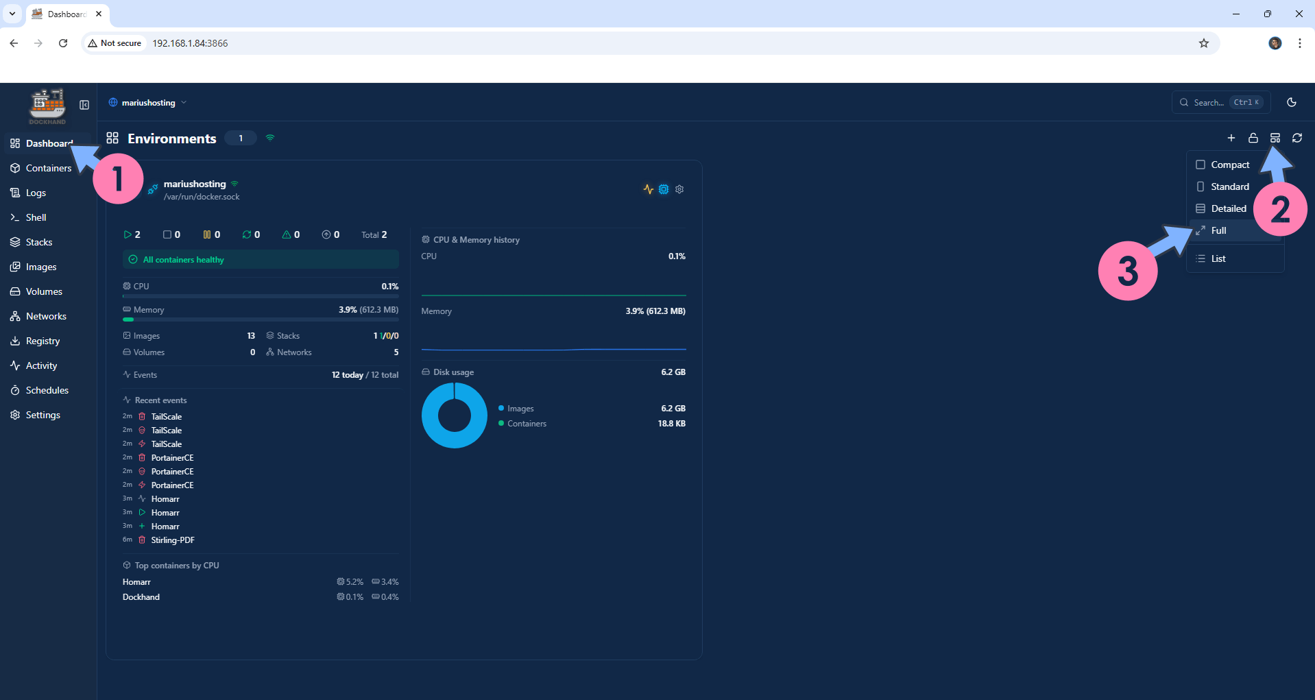 Dockhand Asustor NAS Set up 23