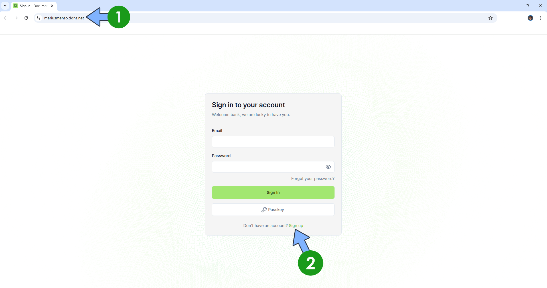 Documenso UGREEN NAS Set up 10