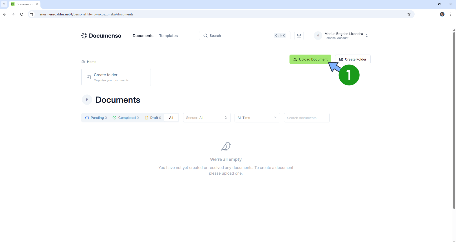Documenso UGREEN NAS Set up 17