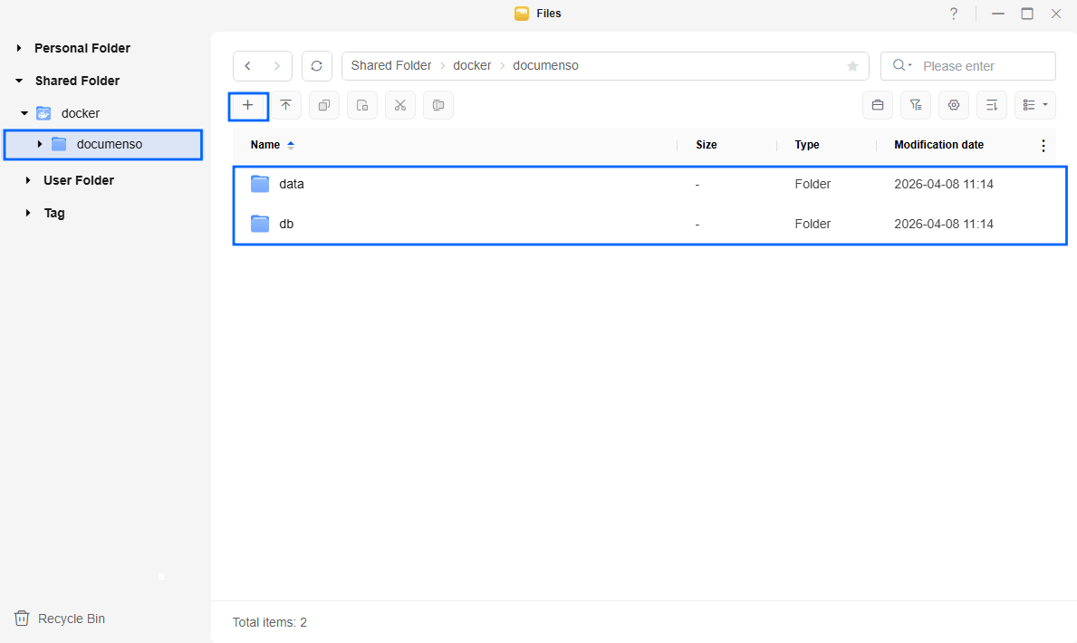 Documenso UGREEN NAS Set up 3