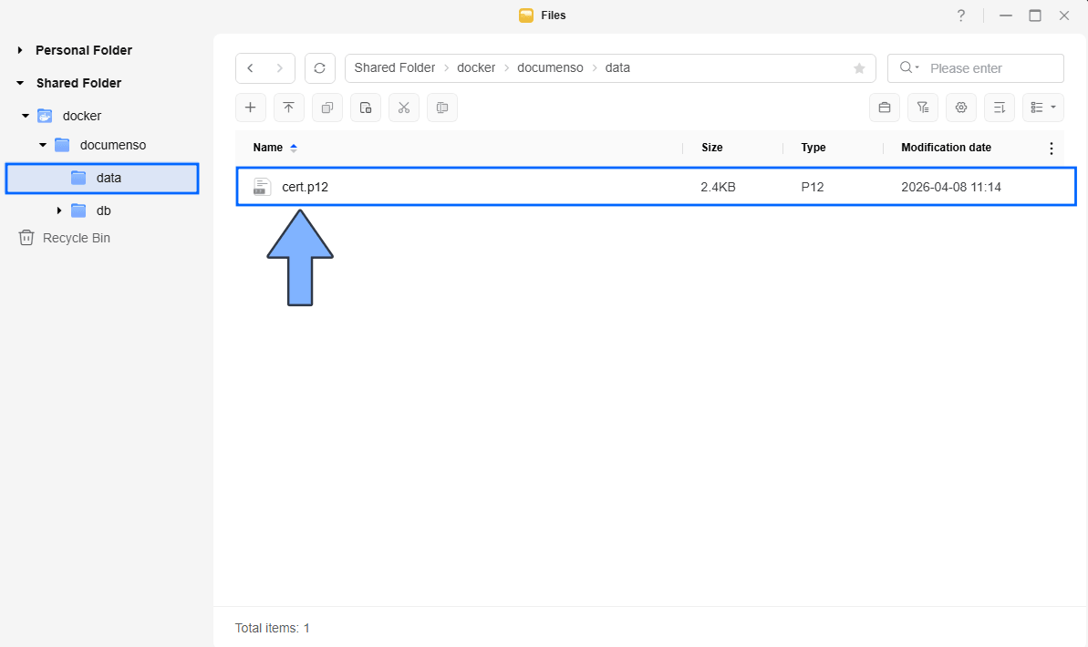Documenso UGREEN NAS Set up 4