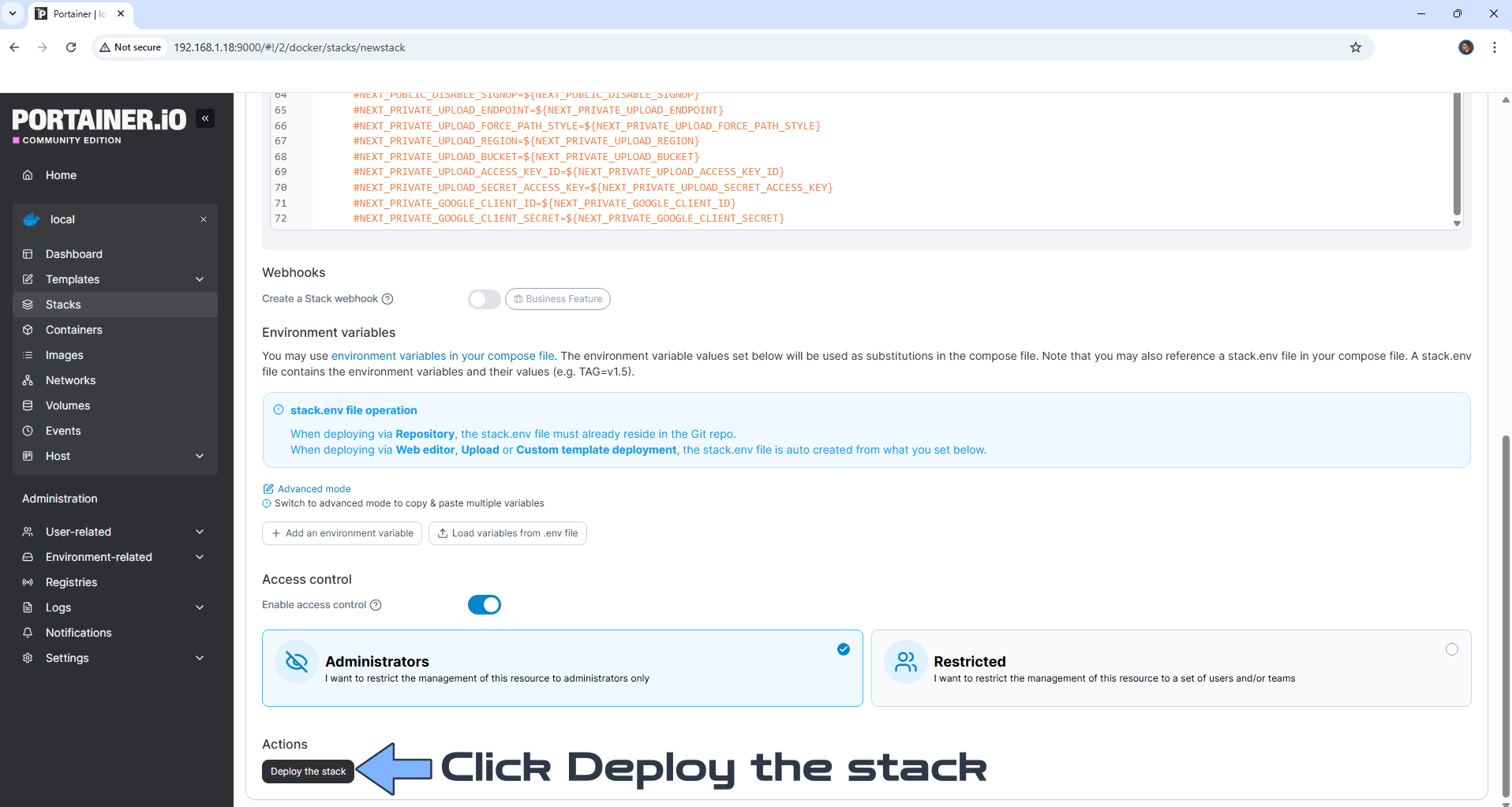 Documenso UGREEN NAS Set up 6