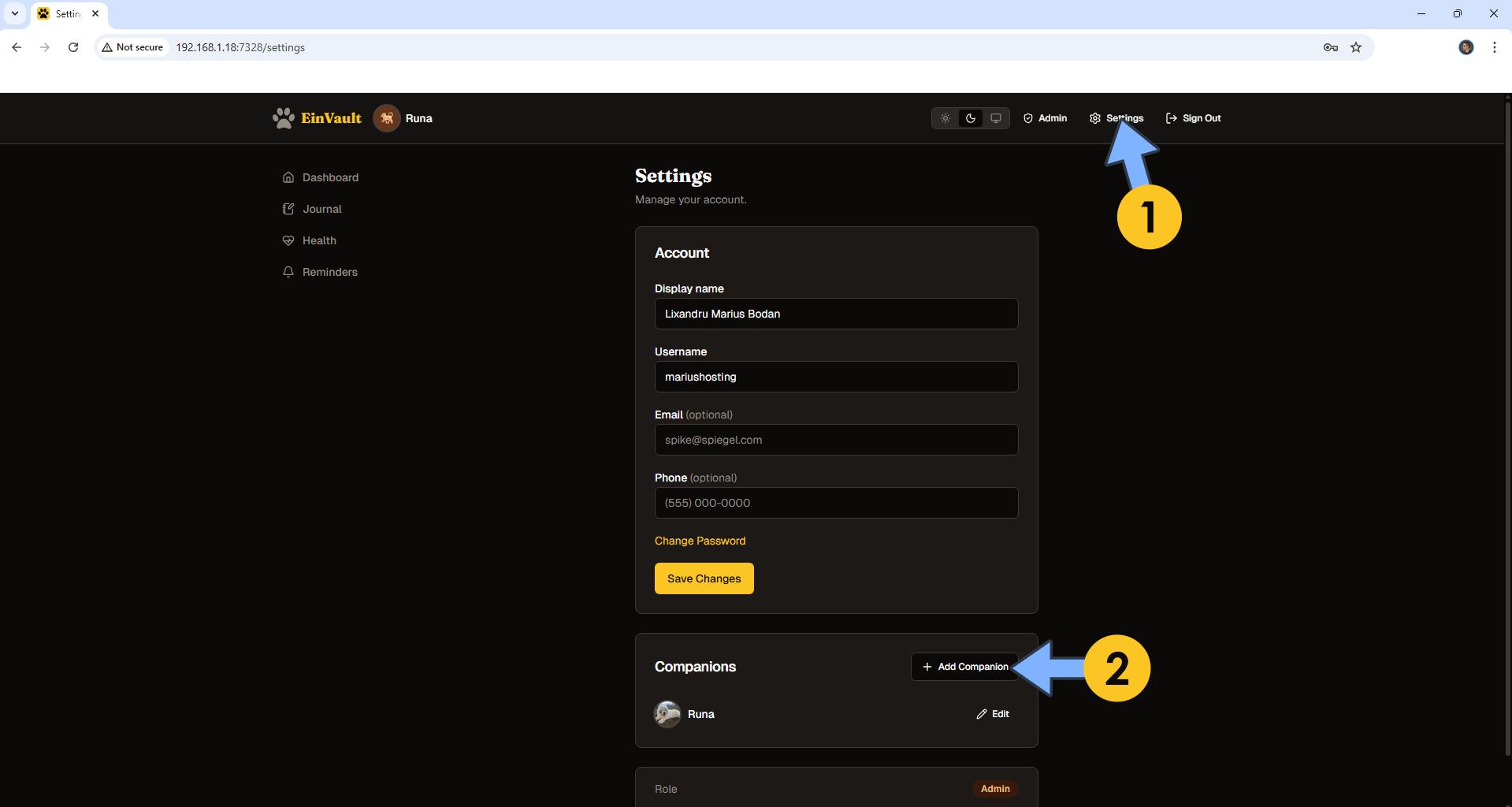 EinVault Synology NAS Set up 9