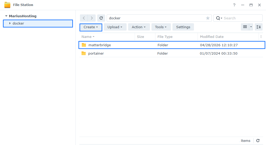 Matterbridge Synology NAS Set up 1