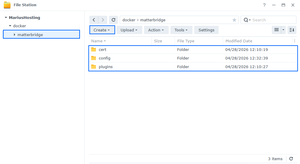 Matterbridge Synology NAS Set up 2