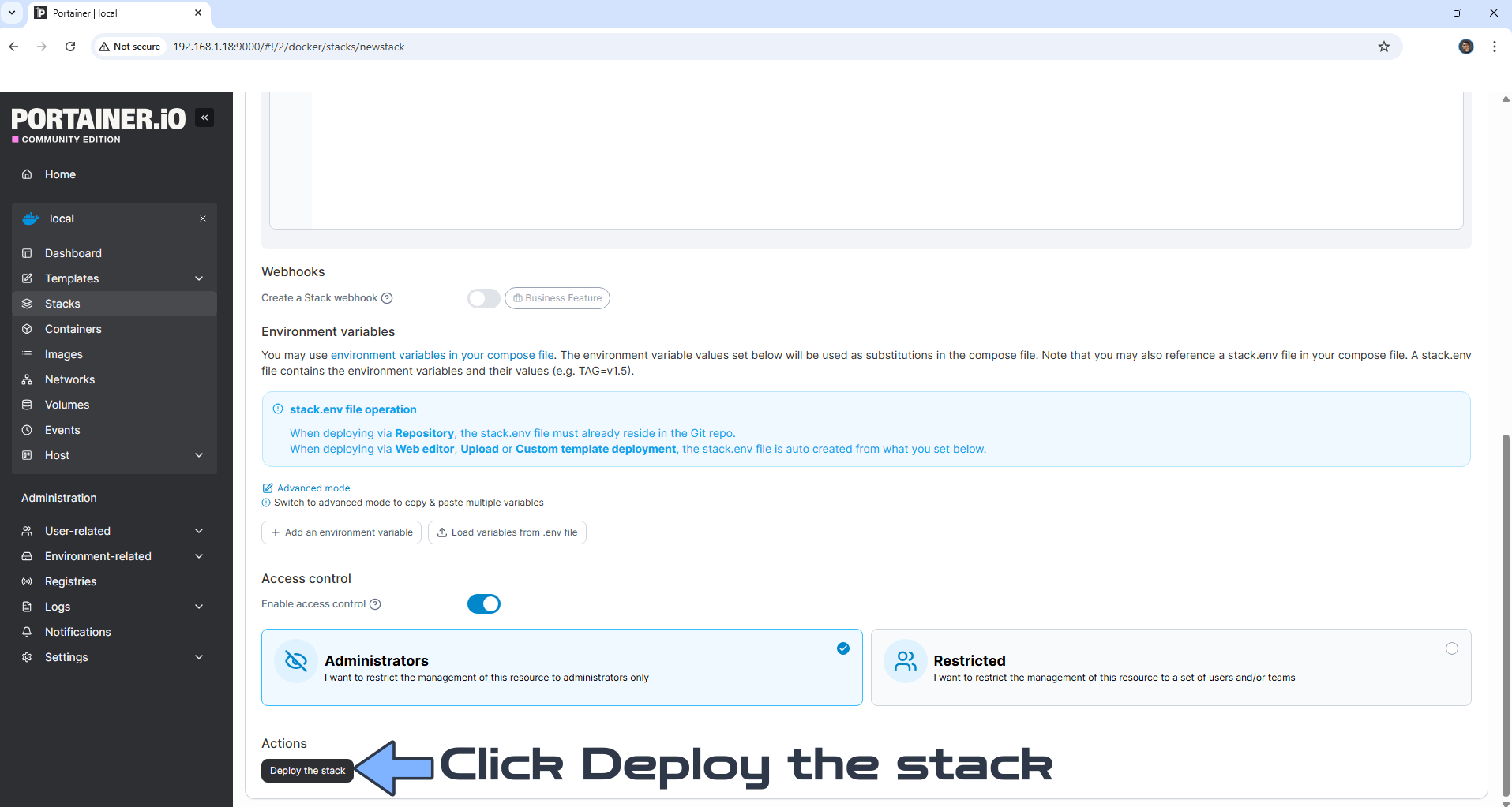 Matterbridge Synology NAS Set up 4