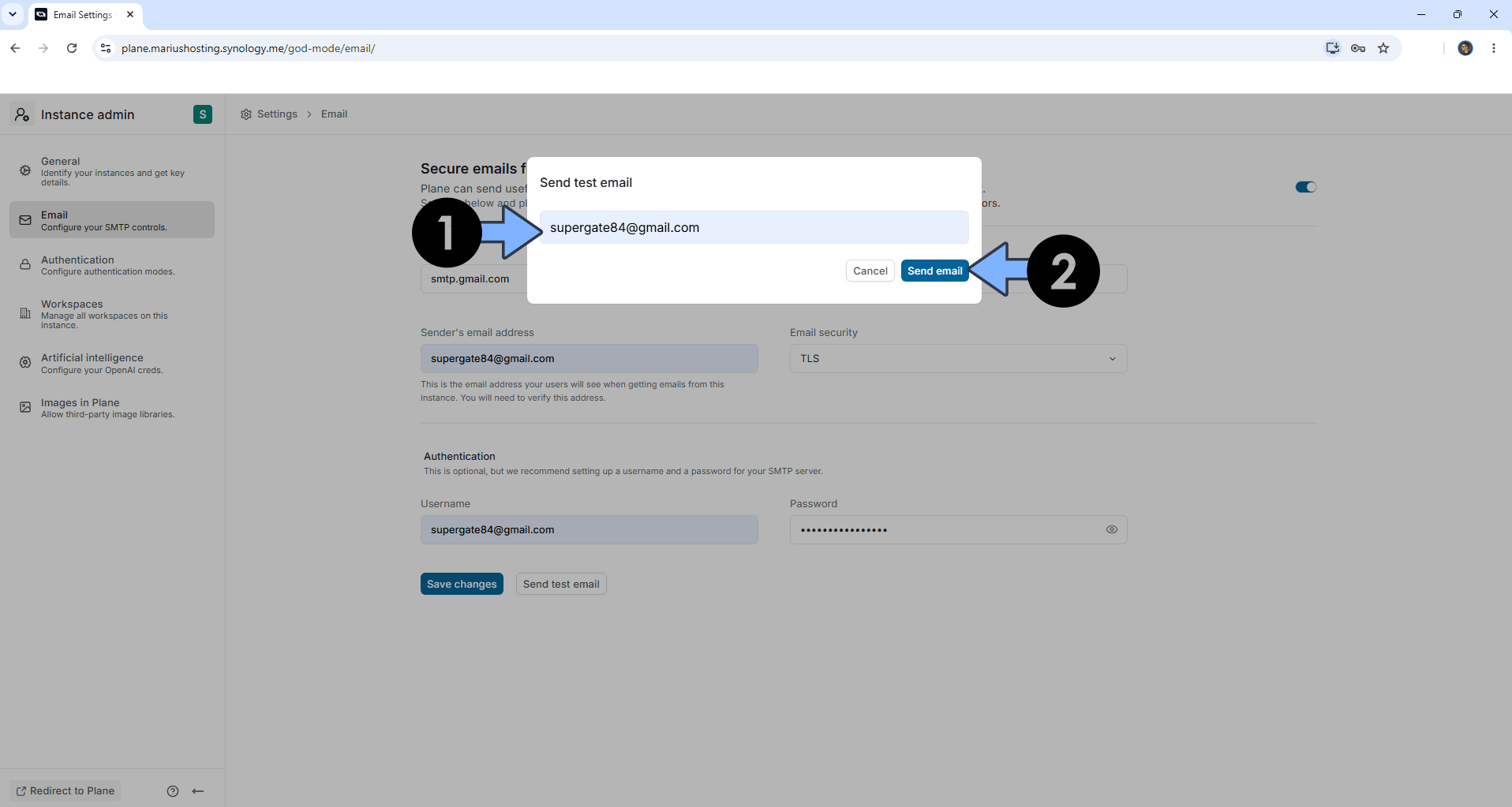 Plane Docker Email Notifications 2
