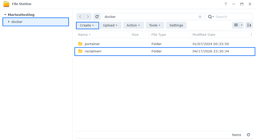 Reclaimerr Synology NAS Set up 1