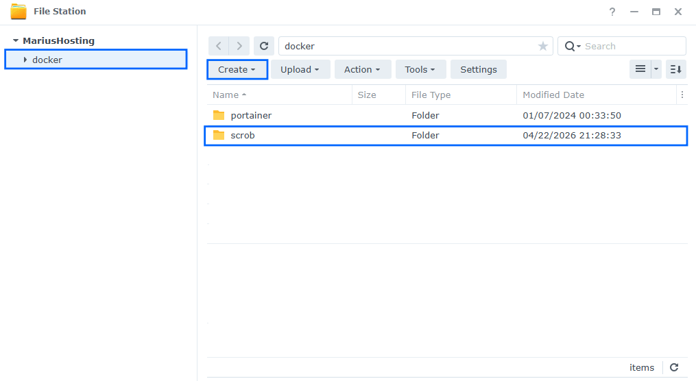 Scrob Synology NAS Set up 1
