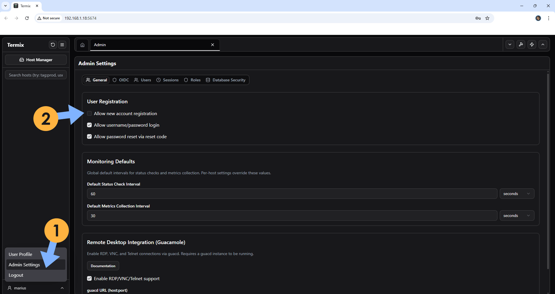 Termix UGREEN NAS Set up 5
