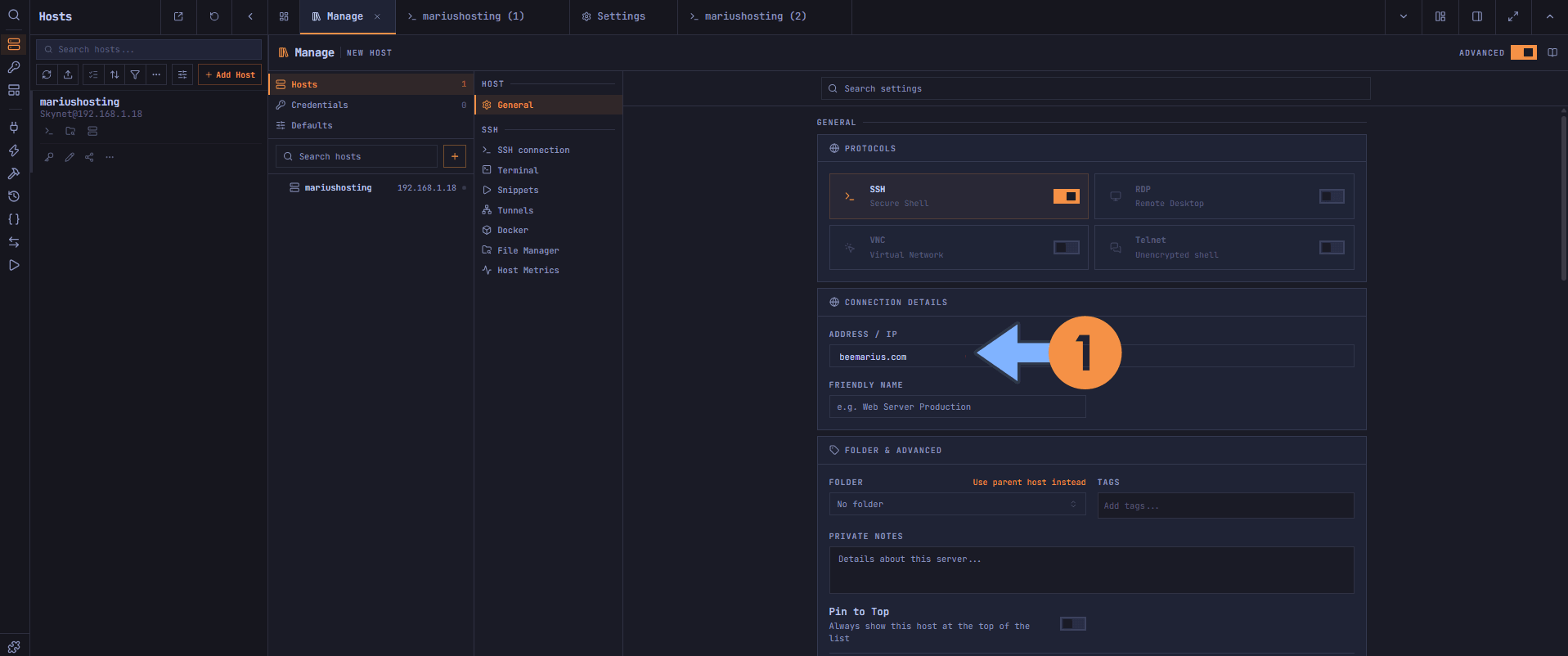 Termix https UGREEN NAS