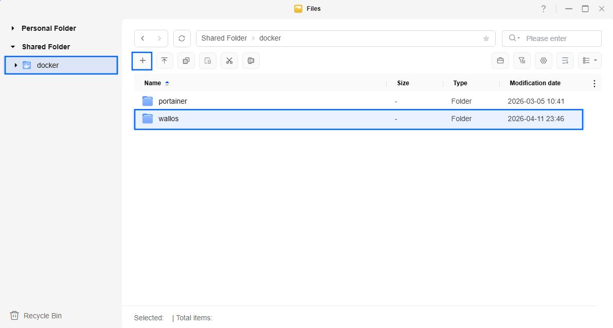 Wallos UGREEN NAS Set up 1