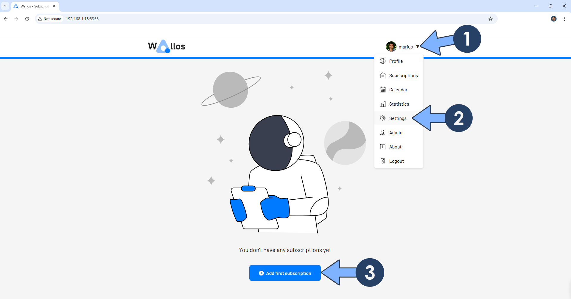 Wallos UGREEN NAS Set up 7