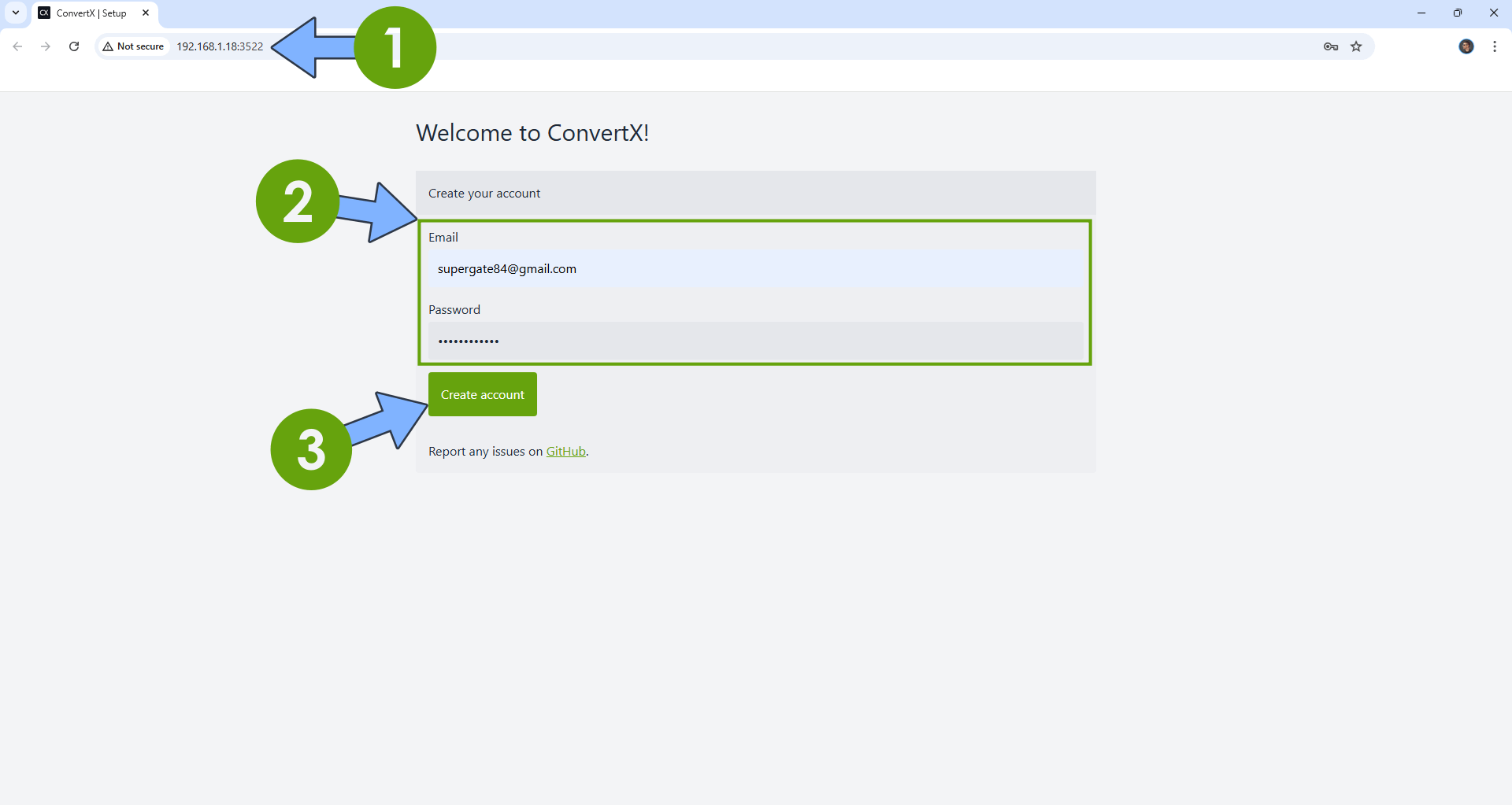 ConvertX UGREEN NAS Set up 4