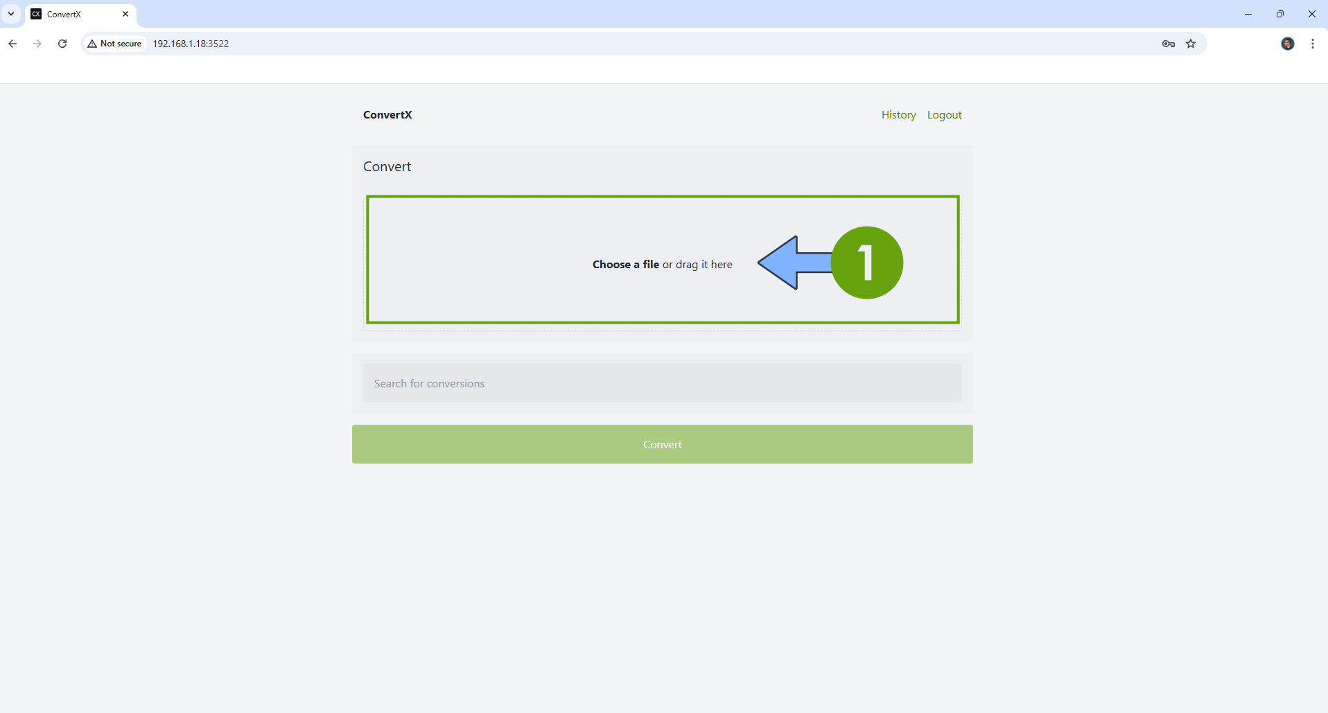 ConvertX UGREEN NAS Set up 5