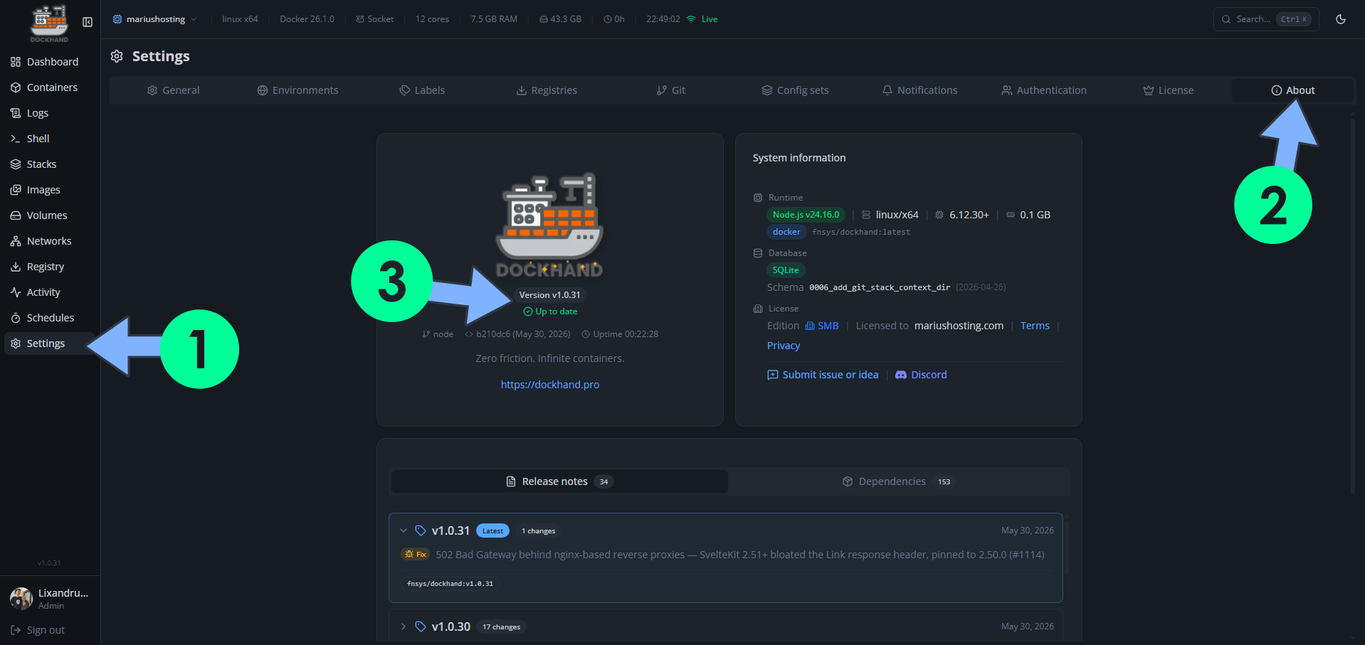 Dockhand 1.0.31