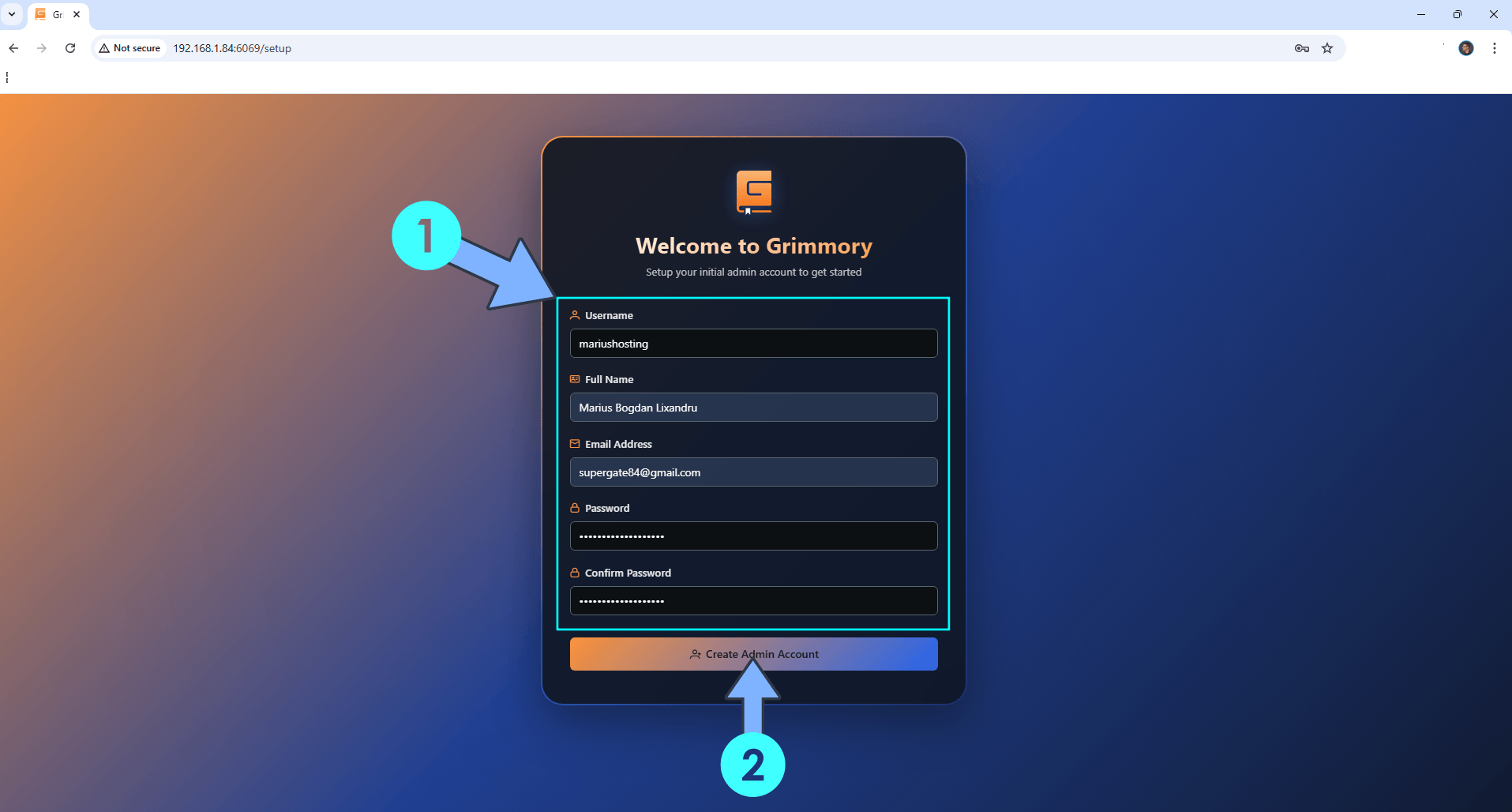 Grimmory Asustor NAS Set up 5