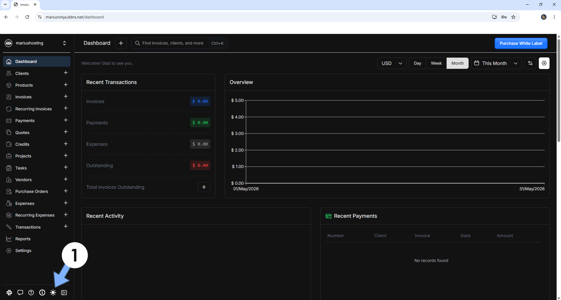 Invoice Ninja UGREEN NAS Set up 12