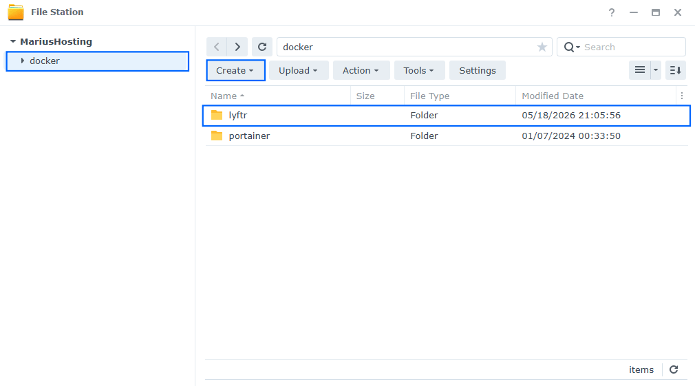 Lyftr Synology NAS Set up 9