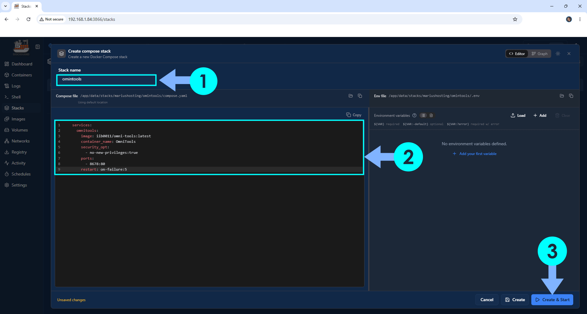 OmniTools Asustor NAS Set up 1