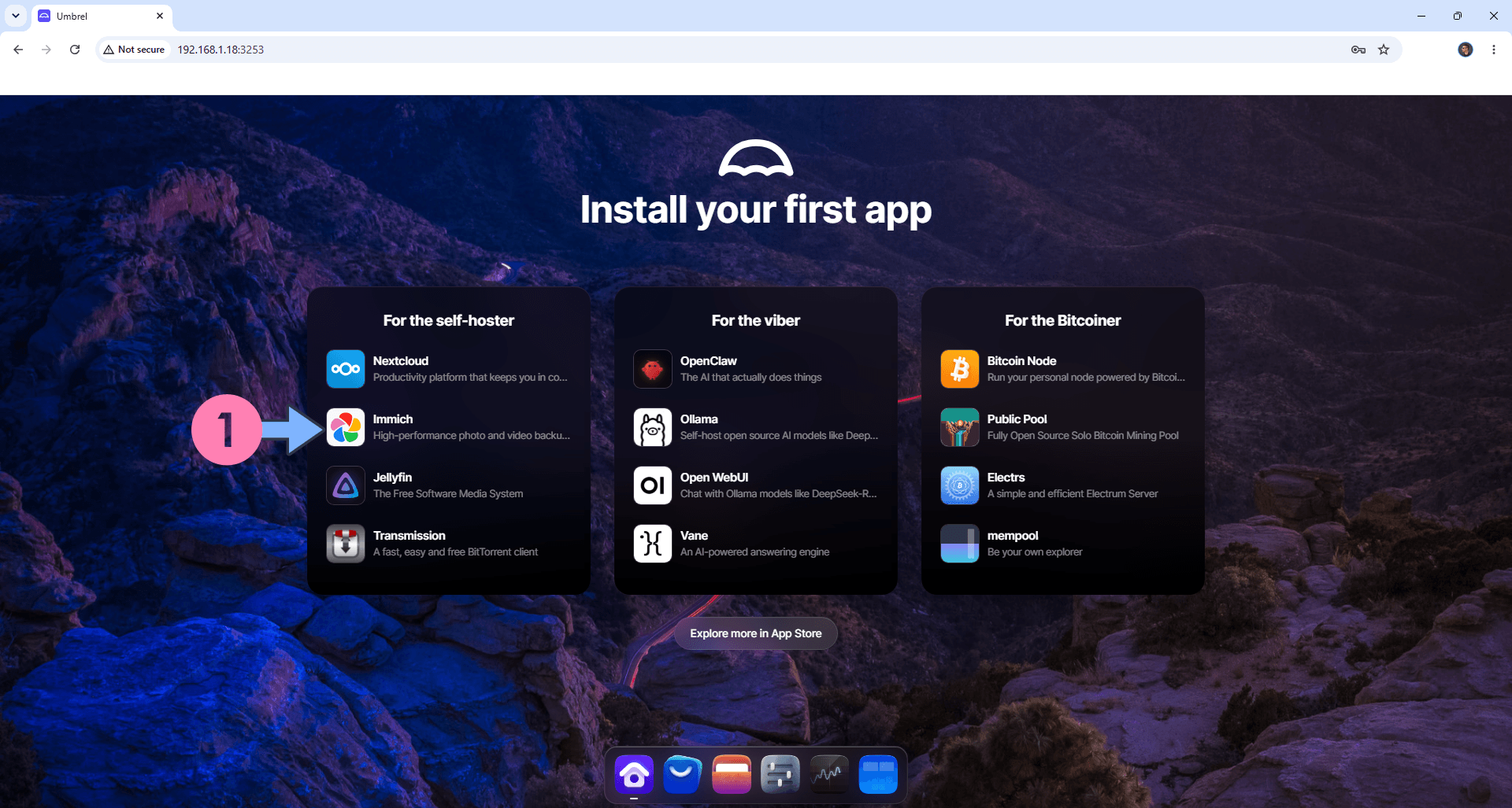 Umbrel OS Synology NAS Set up 6 new 2027