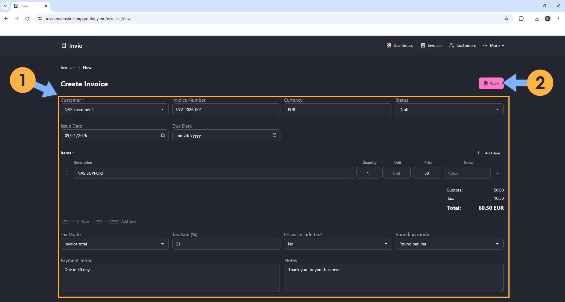 Invio Synology NAS Set up 14 new 2027
