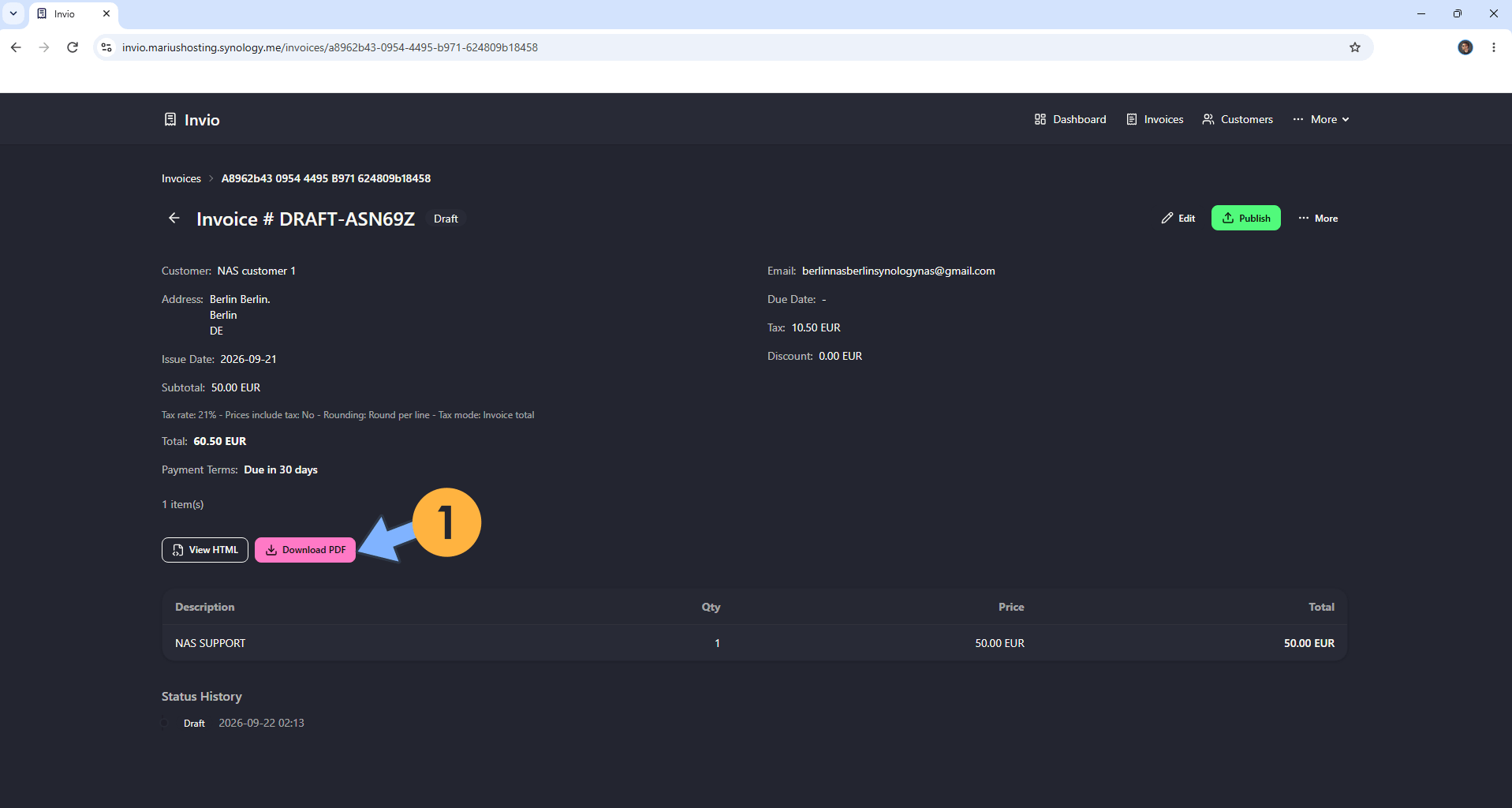Invio Synology NAS Set up 15 new 2027