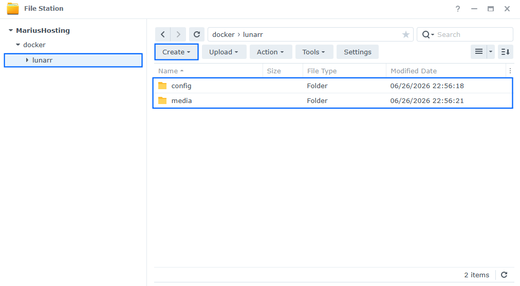 Lunarr Synology NAS Set up 2