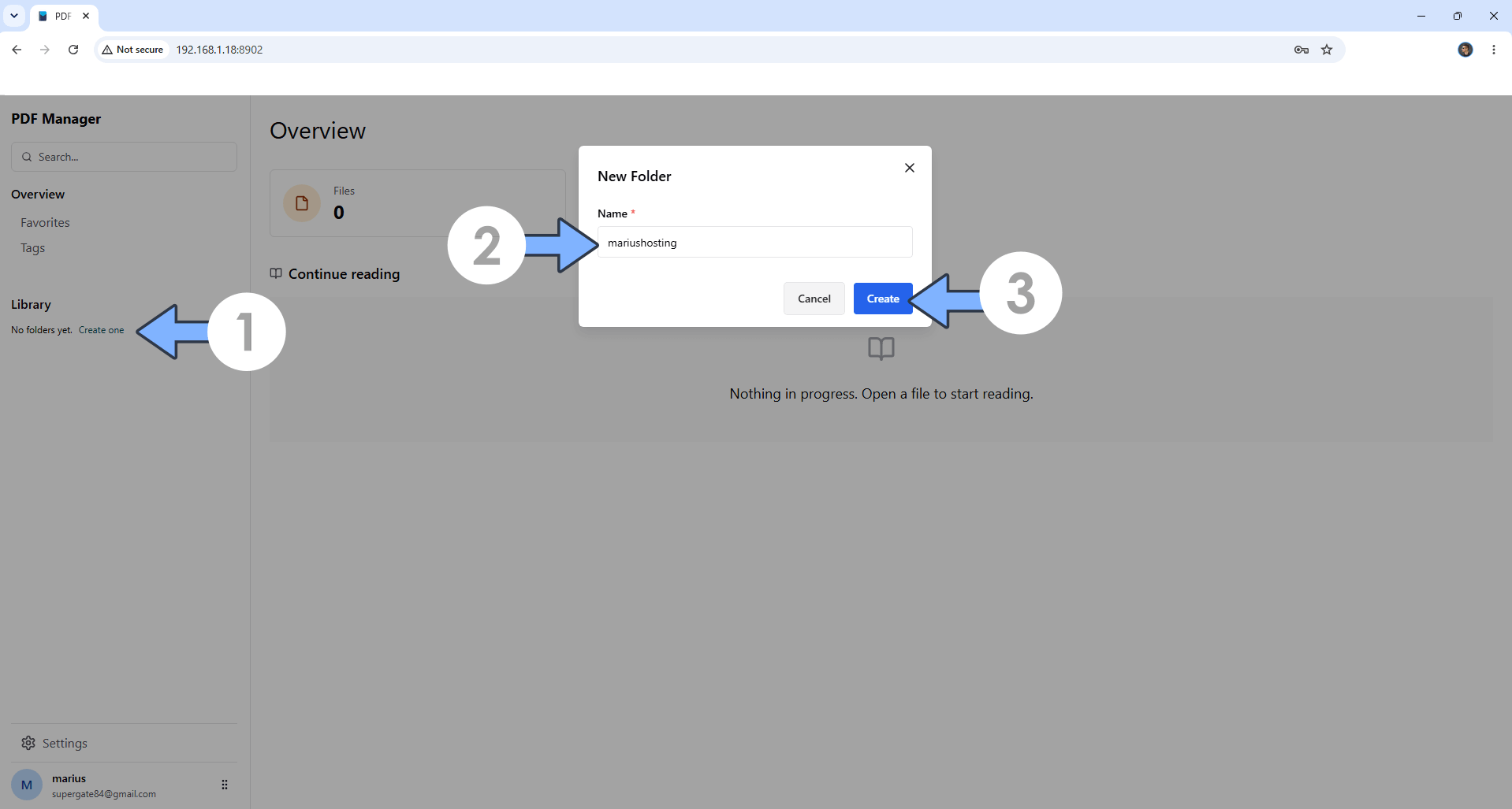 PDF Manager UGREEN NAS Set up 5