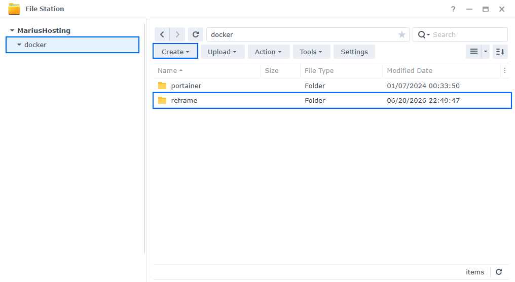 Reframe Synology NAS Set up 1