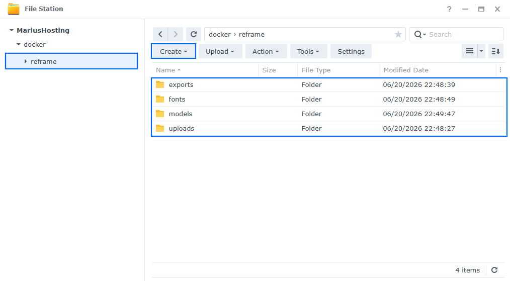 Reframe Synology NAS Set up 2