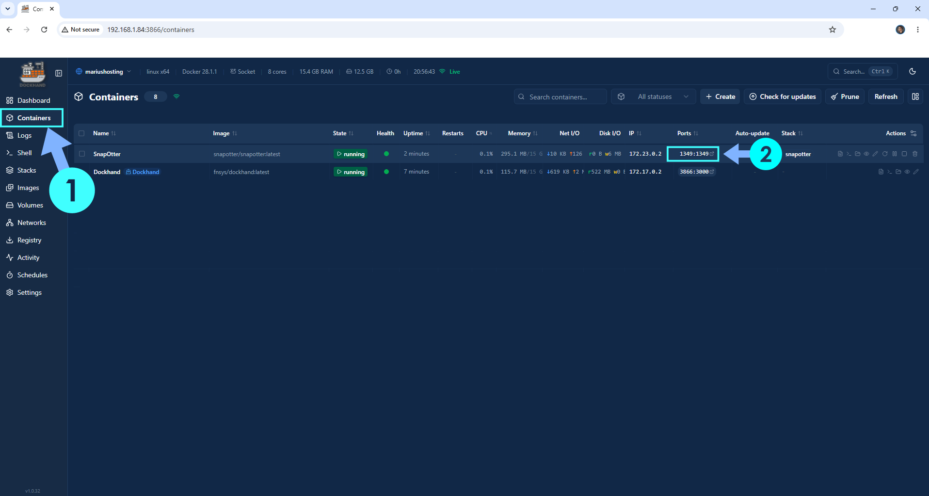 SnapOtter Asustor NAS Set up 3