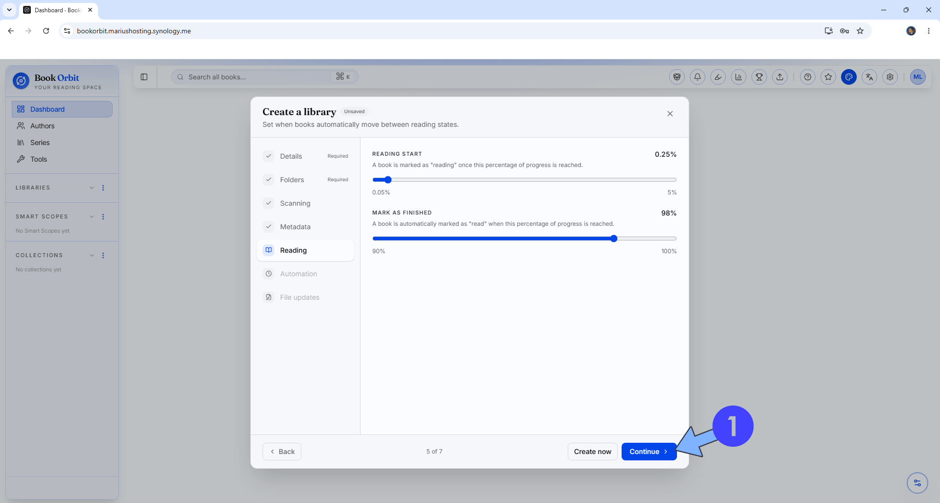 BookOrbit Synology NAS Set up 18