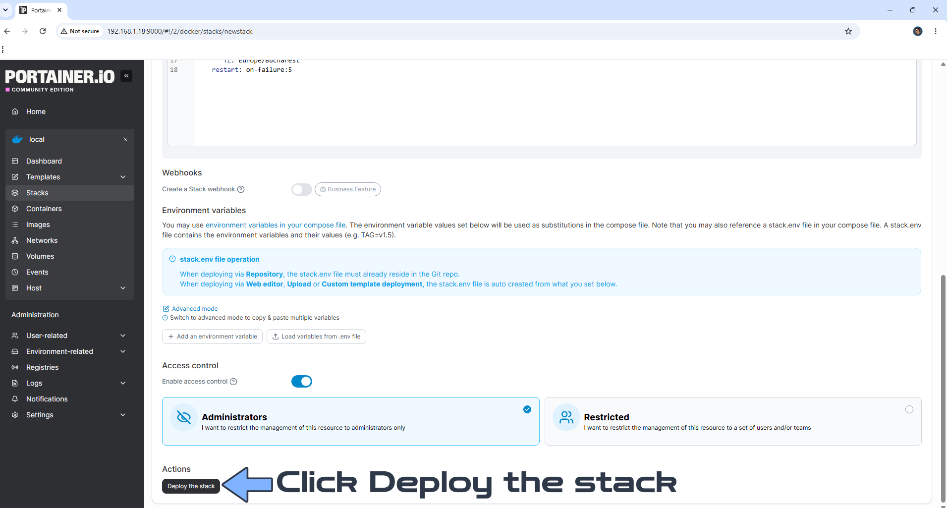 NoteDiscovery Synology NAS Set up 3